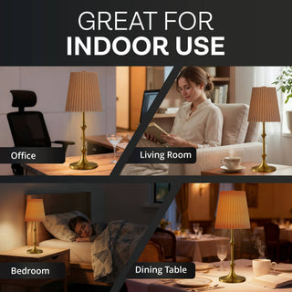 Taupe 16" Rechargeable LED Lamp
