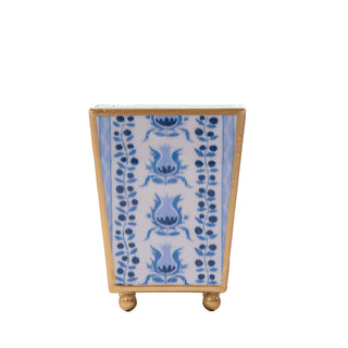 6" Pomegranate Square Cachepot Planter