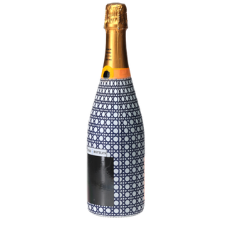 Navy White Cane Champagne