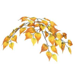 Golden Birch Leaves 18" Stem