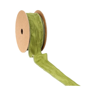 1.5" Moss Crinkle Ribbon