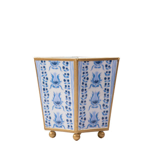 4" Pomegranate Square Cachepot Planter