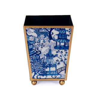 4" Garden Party Square Cachepot Planter