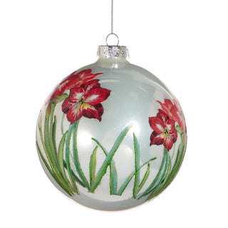 5" Amaryllis Ball Ornament