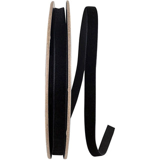 3/8" Black Velvet Ribbon
