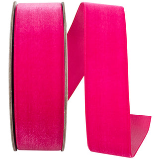 1.5" Azalea Woven Velvet Ribbon