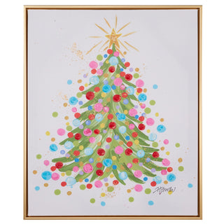 23.5" Confetti Tree Framed Art
