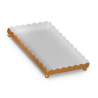 Metal Scalloped Tray