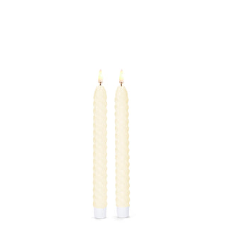 8.5" Ivory Twist LED Candles