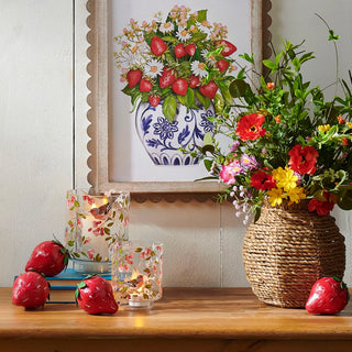 Paper Mache Strawberries Bag