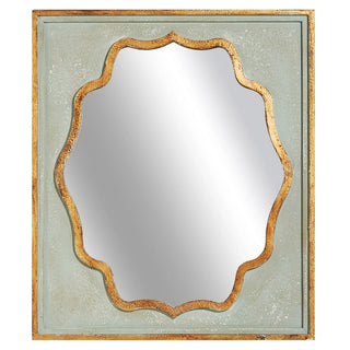 23.5" Blue Abstract Inlay Mirror