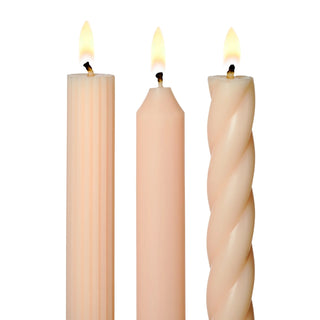 Asst Candle Taper S/3 Blush