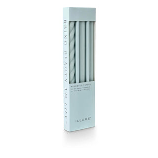 Asst Candle Taper S/3 Lt Blue