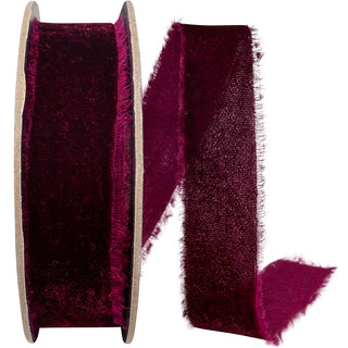 1" Frayed Velvet Ribbon