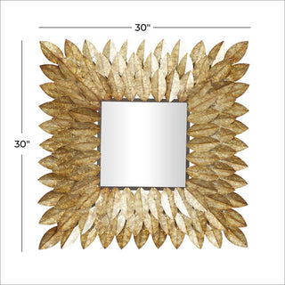 Metal Leaf Mirror