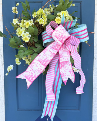 Bubblegum Chinoiserie Bow