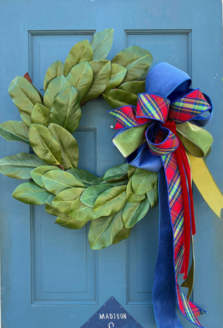 Christmas Blues Bow