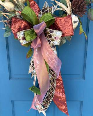 Velvet Glam Fall Bow
