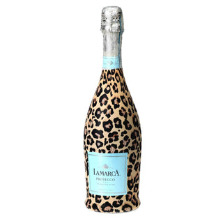 Tan Leopard Prosecco Bottle Wrap