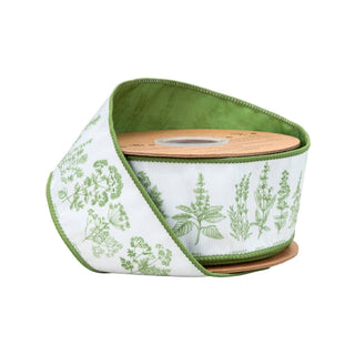 2.5" Green Herb Ribbon