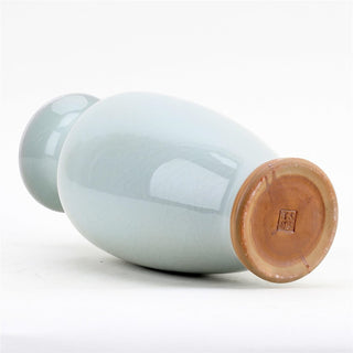 Porcelain Vase L Blue 14.5"