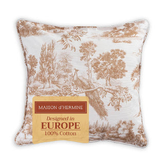 18" Throw Pillow Cover Trianon Bronze