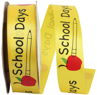 7/8" School Days Ribbon