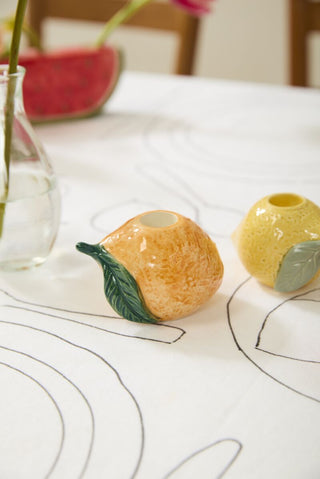Orange Taper Candleholder