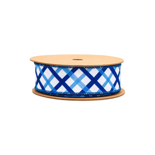 1.5" Blue White Stripe