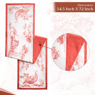 108" Turkey Table Runner Cotton Double Layer