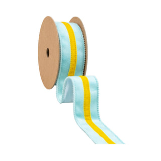 1.5" Velvet Blue w Yellow Ribbon