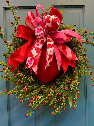 Berry Red Valentine Wreath