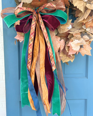 Cider & Velvet Fall Bow