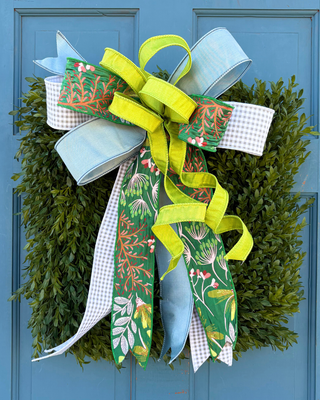 Blossom & Gingham Bow