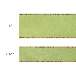 Ribbon Moss Plaid Back 4"