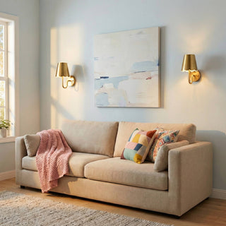 Set Rechargeable Scallop Wall Sconces