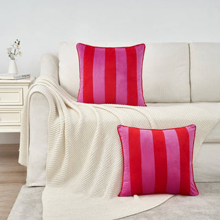 Pillow Covers Hot Pink/Red 18"