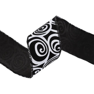 2.5" Glittered Halloween Ribbon