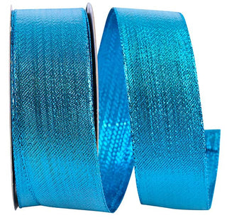 1.5" Metallic Turquoise Ribbon