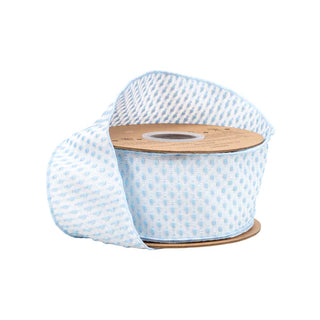 Blue Woven Ribbon 2.5"