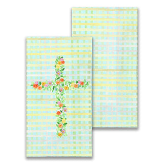 Cross with Flowers Guest Towel