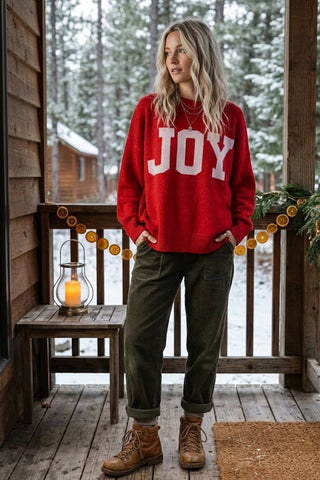 JOY Graphic Oversized Sweater