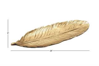Gold Feather Bowl