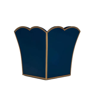 8" Square Cachepot Planter Blue