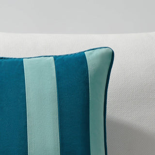 Indoor/Outdoor Pillow Covers Blue/Lt Blue 22"