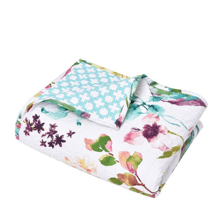 Lush Tropical Quilted Throw