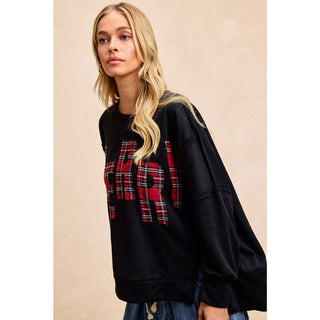 Plaid Christmas Sweatshirt