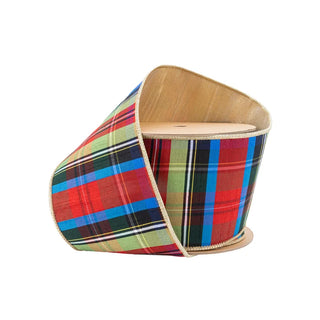 Black Lime Plaid Gold Back W