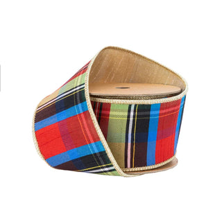 Black Lime Plaid Gold Back W