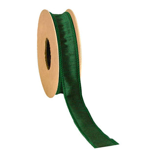 1" Dupioni Ribbon Copper Brown